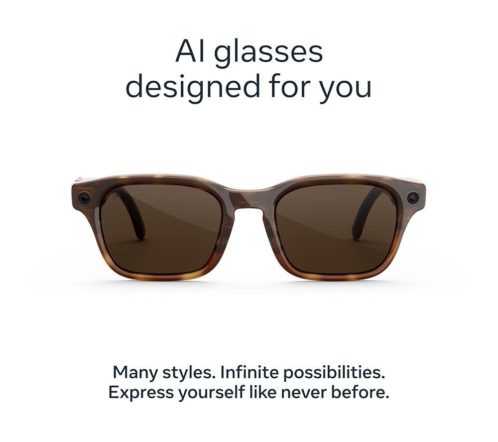 META Adventurer Smart Glasses - Classic Tortoise, Brown Lenses image number 2 of 8