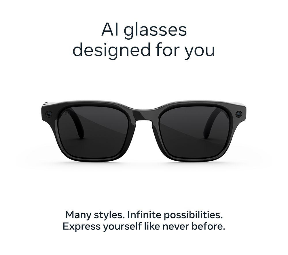 META Adventurer Smart Glasses - Classic Black, Clear to Grey Transitions Lenses image number 6 of 9