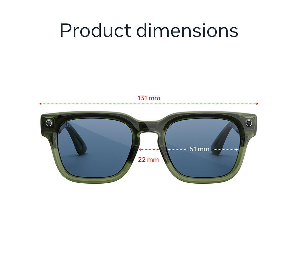 META Fury Smart Glasses - Racing Green, Light Blue Atlantic Lenses image number 8 of 9