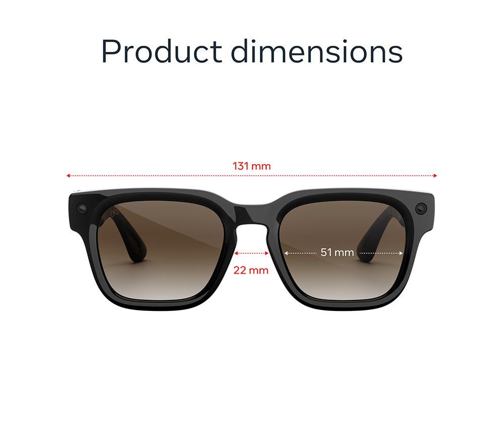 META Fury Smart Glasses - Classic Black, Brown Gradient Lenses image number 3 of 9