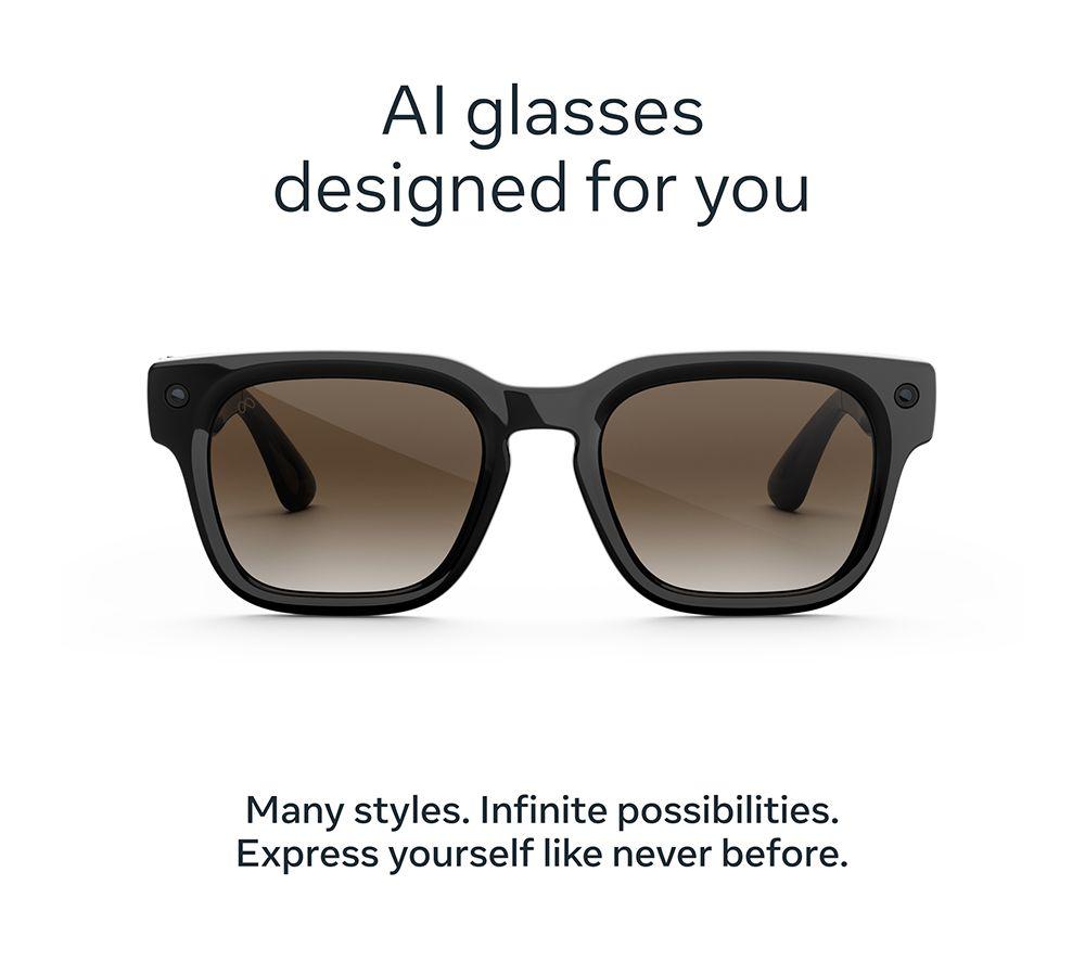 META Fury Smart Glasses - Classic Black, Brown Gradient Lenses image number 5 of 9