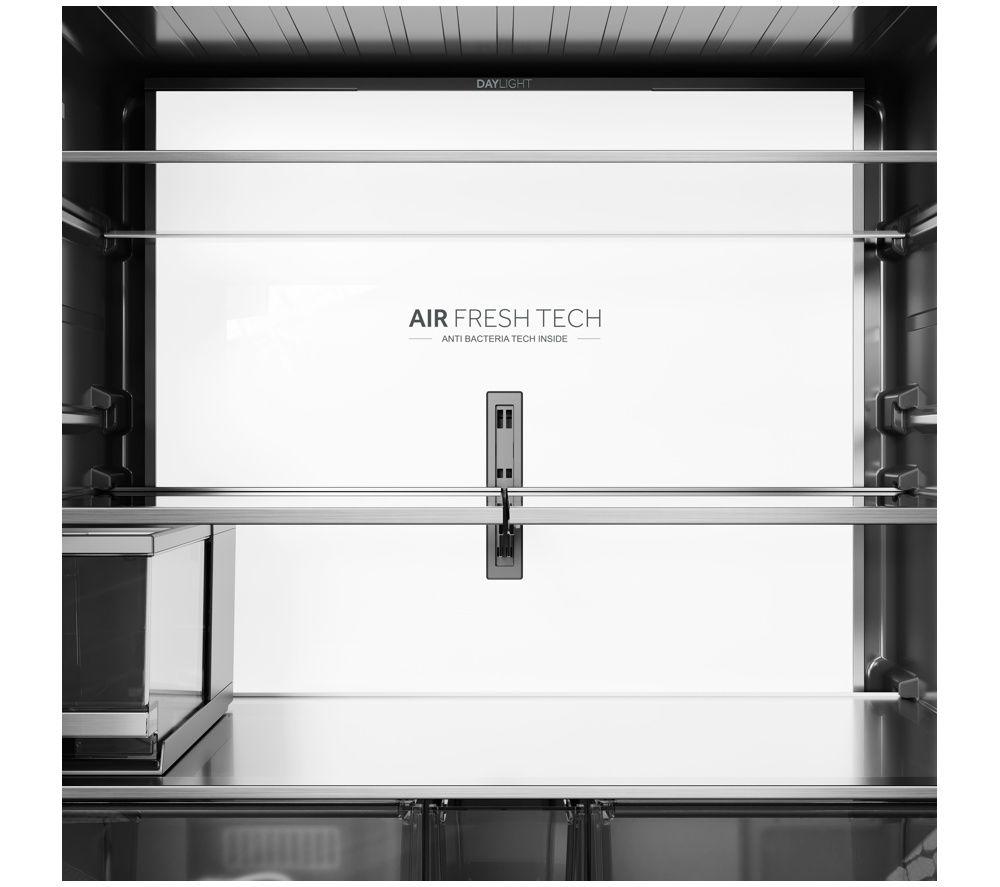 HAIER Horizon Cube Series 9 HCW99F18DHMB American-Style Smart Fridge Freezer - Obsidian Steel image number 2 of 8