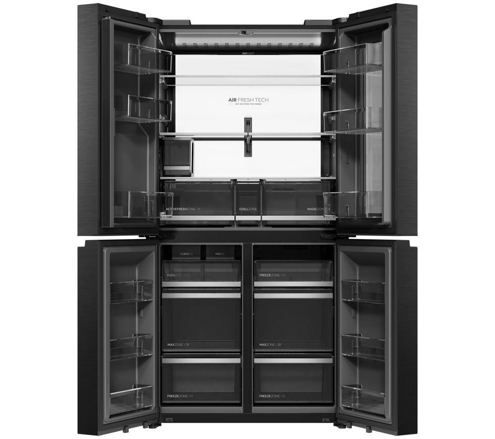 HAIER Horizon Cube Series 9 HCW99F18DHMB American-Style Smart Fridge Freezer - Obsidian Steel image number 8 of 8