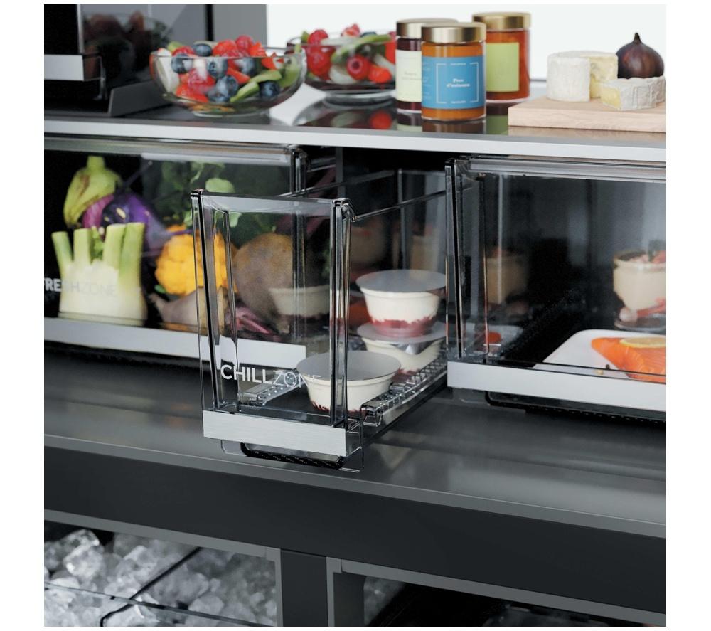 HAIER Horizon Cube Series 9 HCW99F18DHMB American-Style Smart Fridge Freezer - Obsidian Steel image number 16 of 18