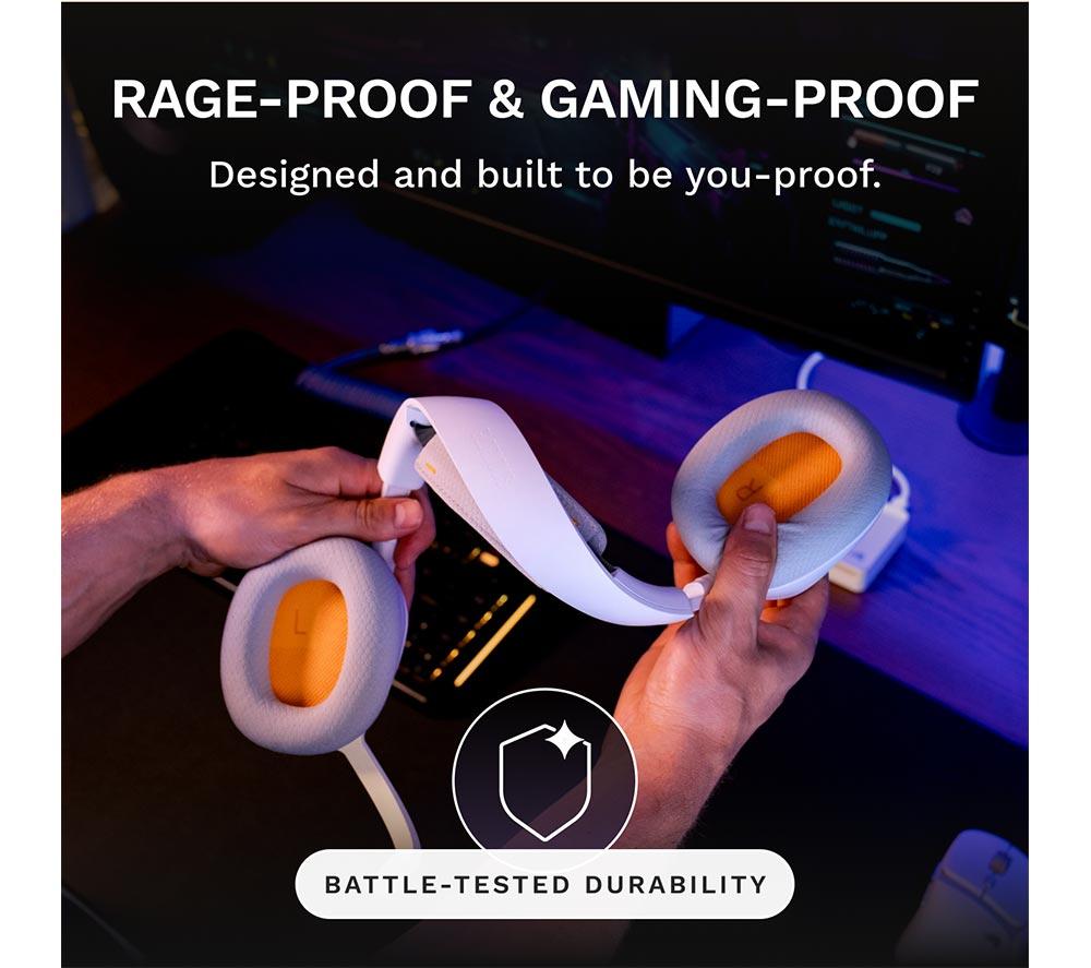 GLORIOUS GHS InfinitePlay Wireless Gaming Headset - White image number 8 of 11