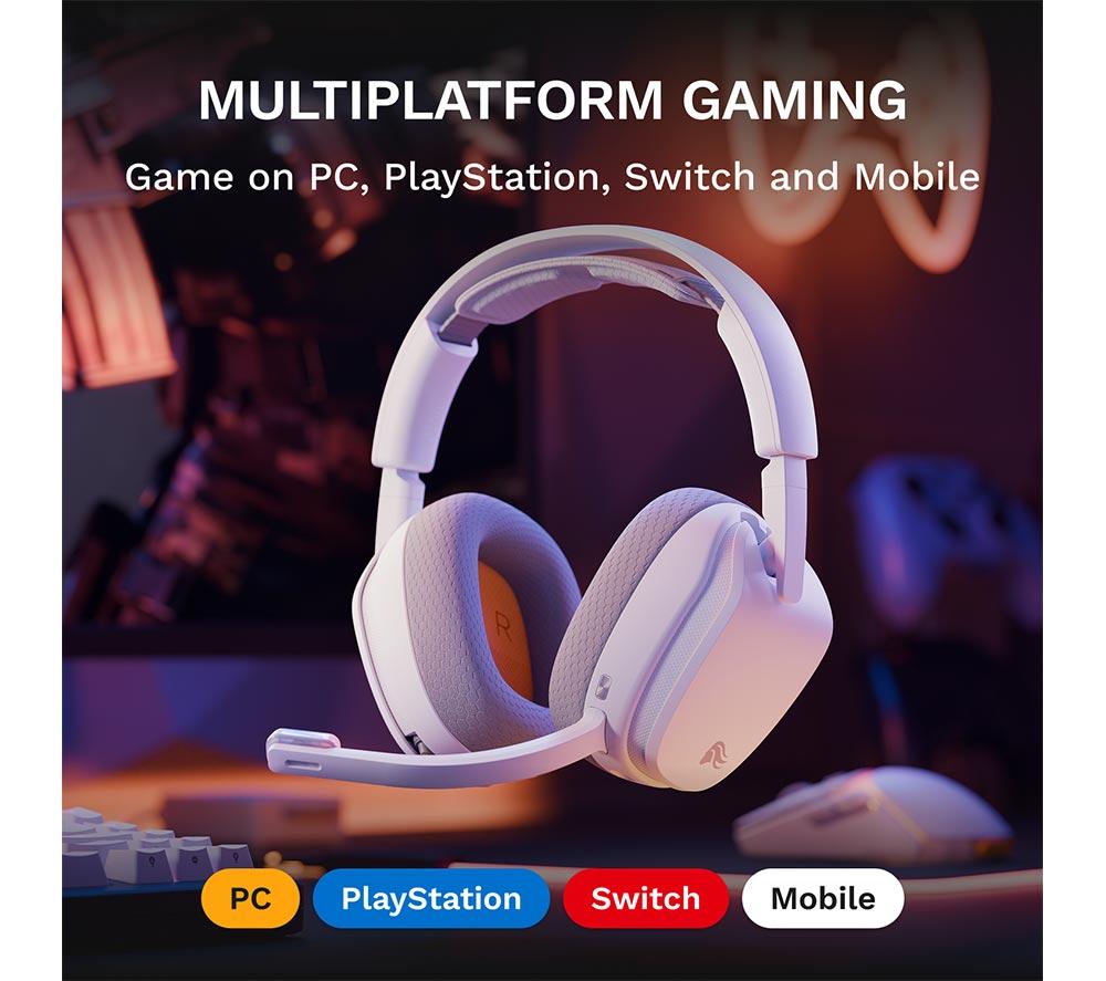 GLORIOUS GHS InfinitePlay Wireless Gaming Headset - White image number 10 of 11