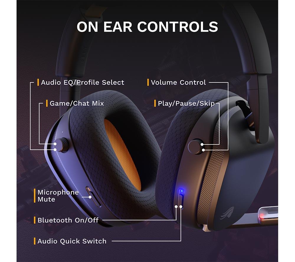 GLORIOUS  GHS InfinitePlay Gaming Headset - Black image number 9 of 11