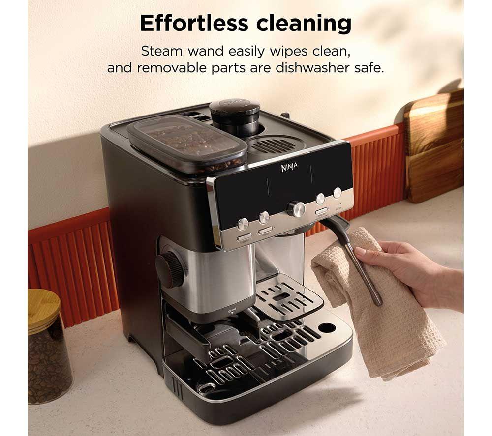 NINJA Luxe Caf&eacute; Mini ES301UK Bean to cup Coffee Machine - Black & Stainless Steel image number 3 of 10