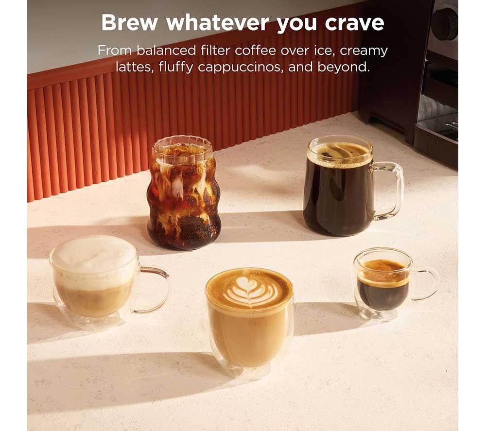 NINJA Luxe Caf&eacute; Mini ES301UK Bean to cup Coffee Machine - Black & Stainless Steel image number 4 of 10