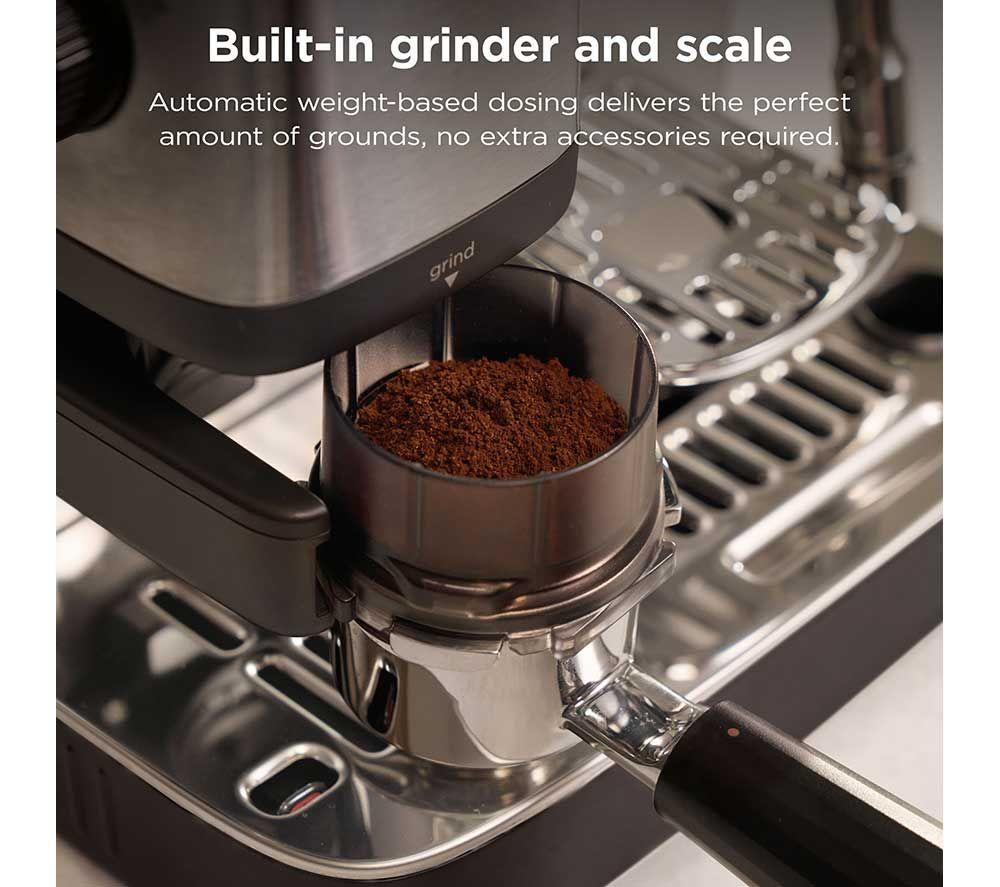 NINJA Luxe Caf&eacute; Mini ES301UK Bean to cup Coffee Machine - Black & Stainless Steel image number 5 of 10