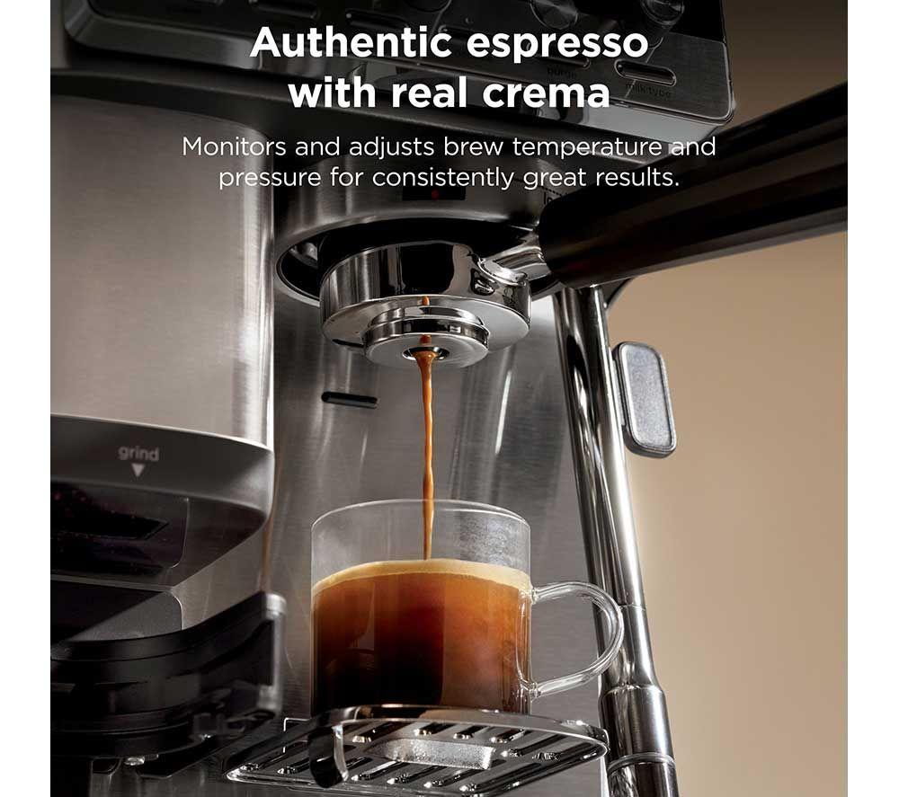 NINJA Luxe Caf&eacute; Mini ES301UK Bean to cup Coffee Machine - Black & Stainless Steel image number 7 of 10