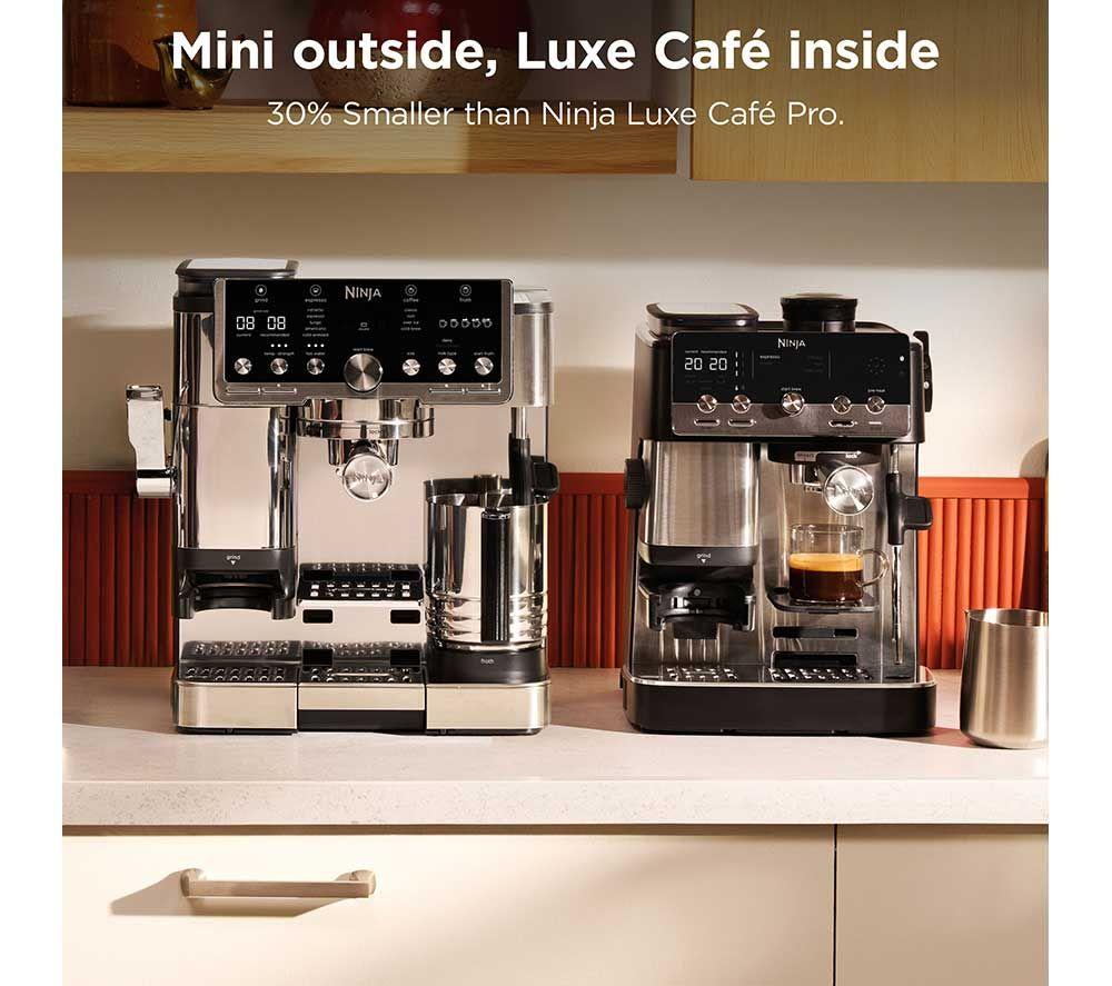 NINJA Luxe Caf&eacute; Mini ES301UK Bean to cup Coffee Machine - Black & Stainless Steel image number 9 of 10