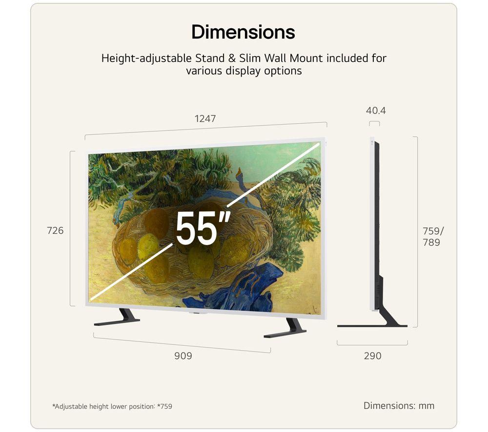 LG LX7 55" QNED Mini LED 4K Smart Gallery TV AI with Frame 2026 - 55LX7B6LA image number 3 of 7