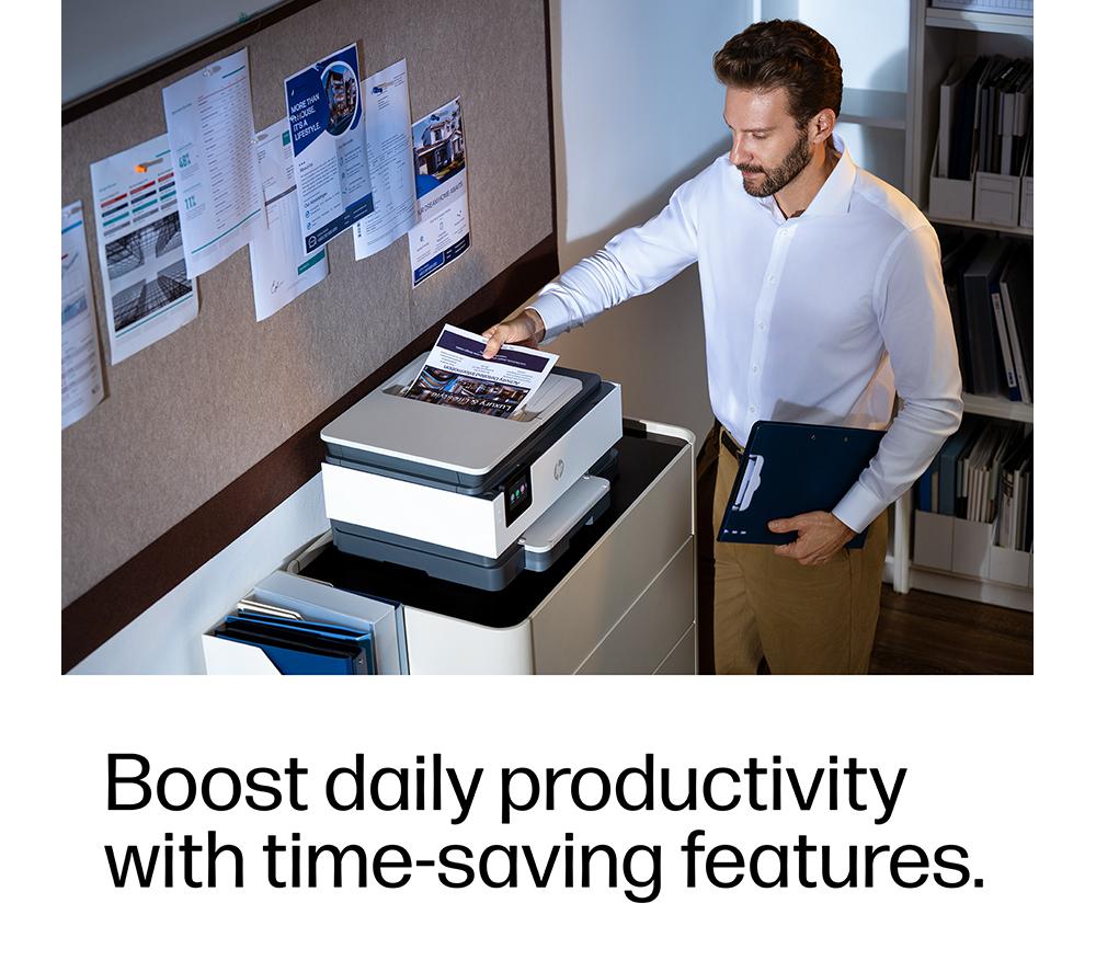HP OfficeJet Pro 8124 All-in-One Wireless Inkjet Printer with Instant Ink image number 12 of 20