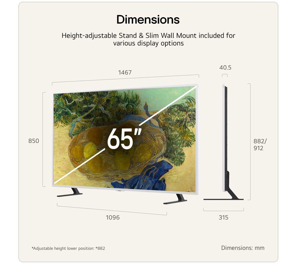 LG LX7 65" QNED Mini LED 4K Smart Gallery TV AI with Frame 2026 - 65LX7B6LA image number 2 of 5