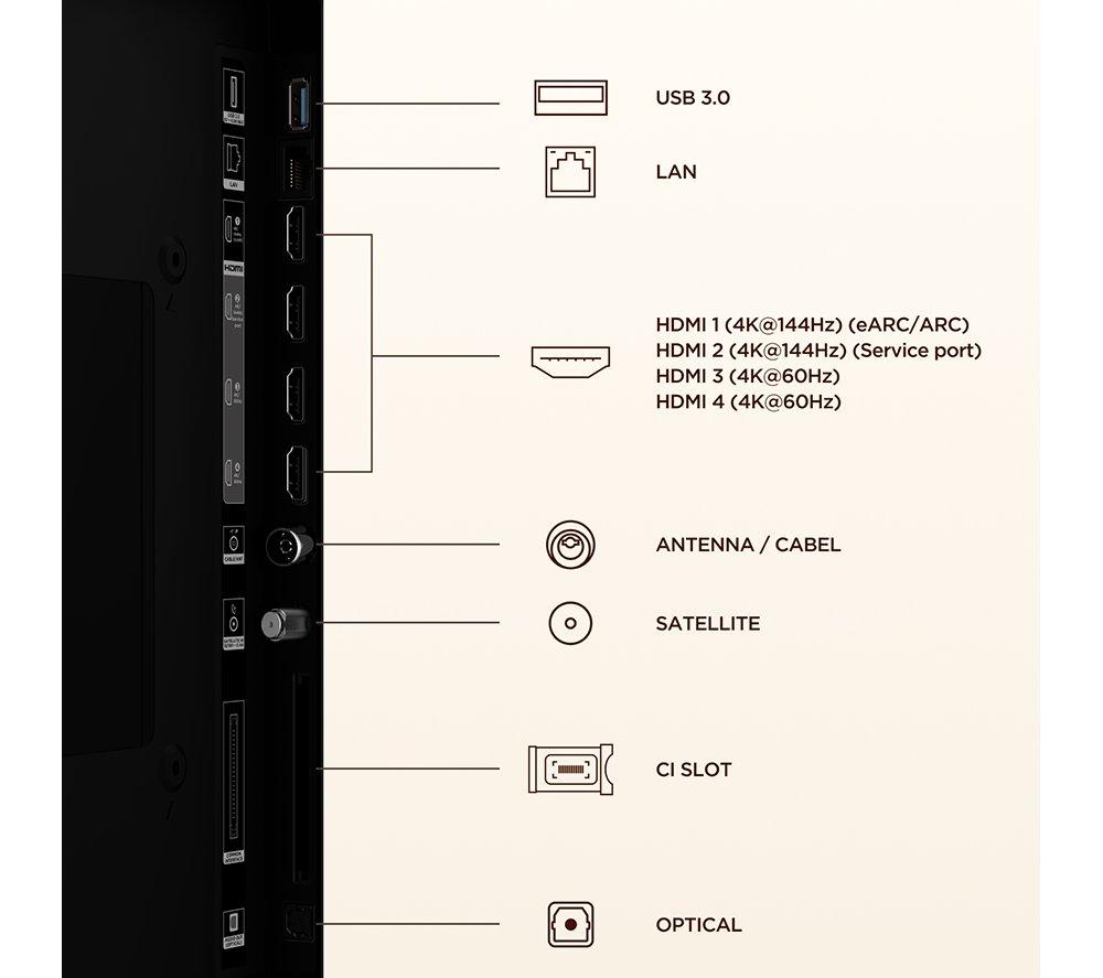 TCL NXTVISION A400 Pro 75" QLED 4K HDR Smart Google TV - 75A400 PRO-UK image number 13 of 18