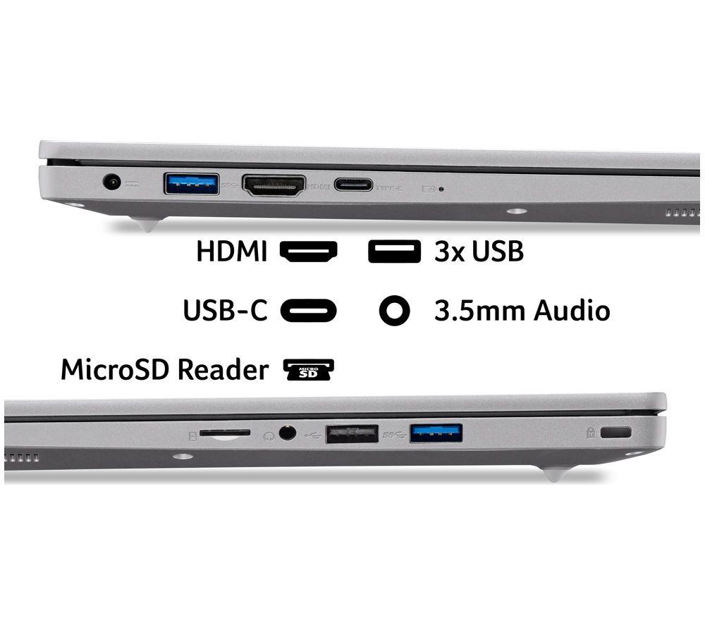 ACER Aspire Lite 14" Laptop - Intel&reg; Celeron&reg;, 128 GB SSD, Grey image number 3 of 5