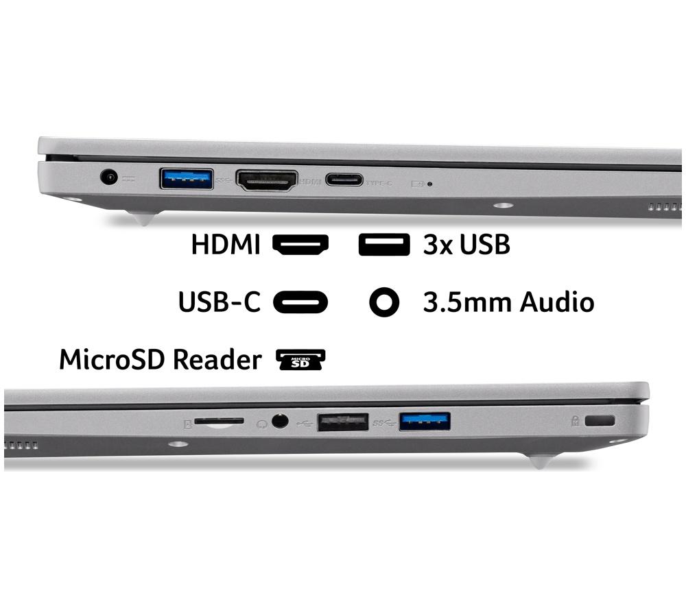 ACER Aspire Lite 14" Laptop - Intel&reg; Celeron&reg;, 128 GB SSD, Grey image number 9 of 10