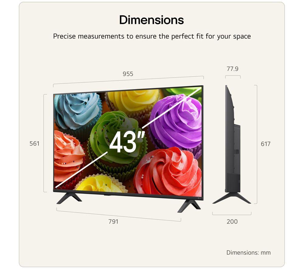 LG LB650B 43" Smart HD HDR LED TV - 43LB65006LA image number 2 of 8