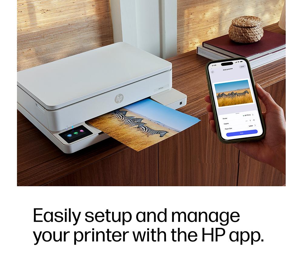 HP Envy 6132 All-in-One Inkjet Wireless Printer image number 8 of 21