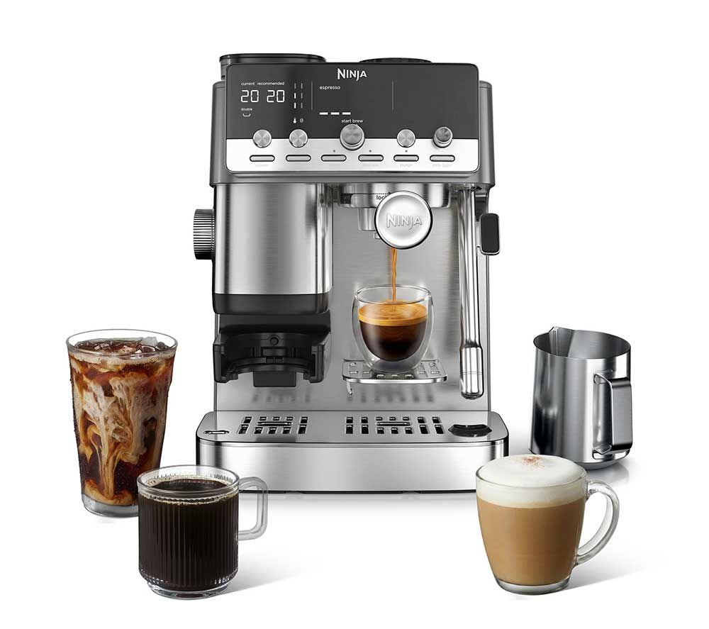 NINJA Luxe CafÃ© Mini Plus ES352UK Bean to cup Coffee Machine - Stainless Steel