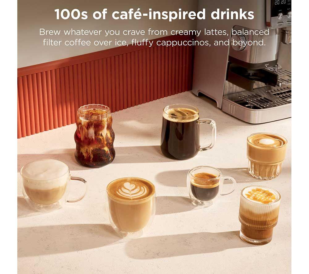 NINJA Luxe Caf&eacute; Mini Plus ES352UK Bean to cup Coffee Machine - Stainless Steel image number 4 of 10
