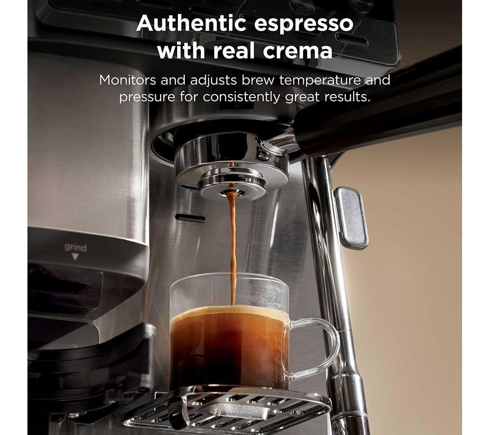 NINJA Luxe Caf&eacute; Mini Plus ES352UK Bean to cup Coffee Machine - Stainless Steel image number 7 of 10