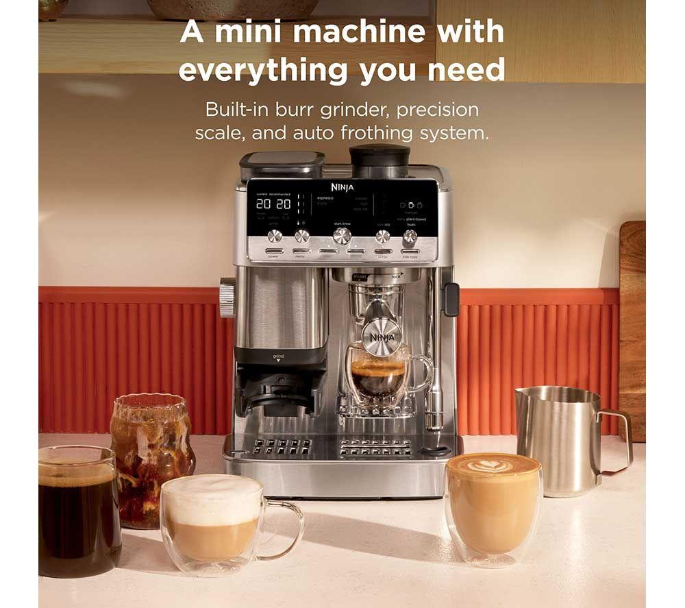 NINJA Luxe Caf&eacute; Mini Plus ES352UK Bean to cup Coffee Machine - Stainless Steel image number 10 of 10