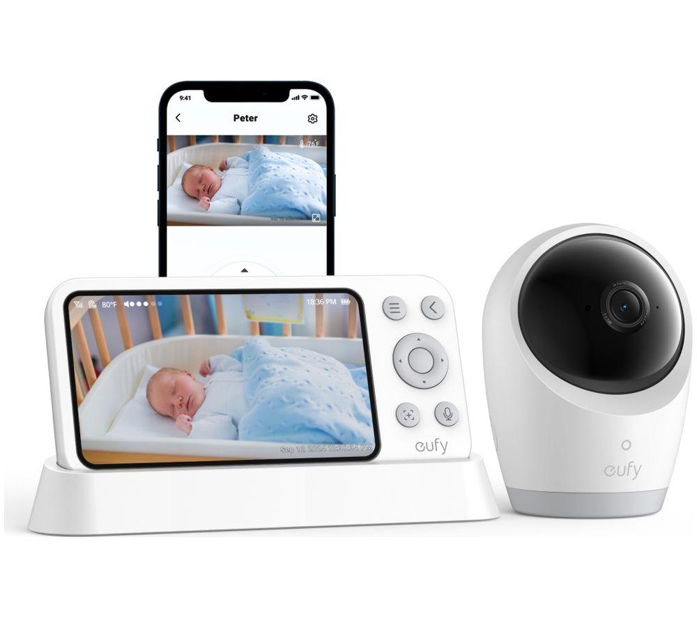 EUFY E8354221 Video Baby Monitor - White image number 2 of 5