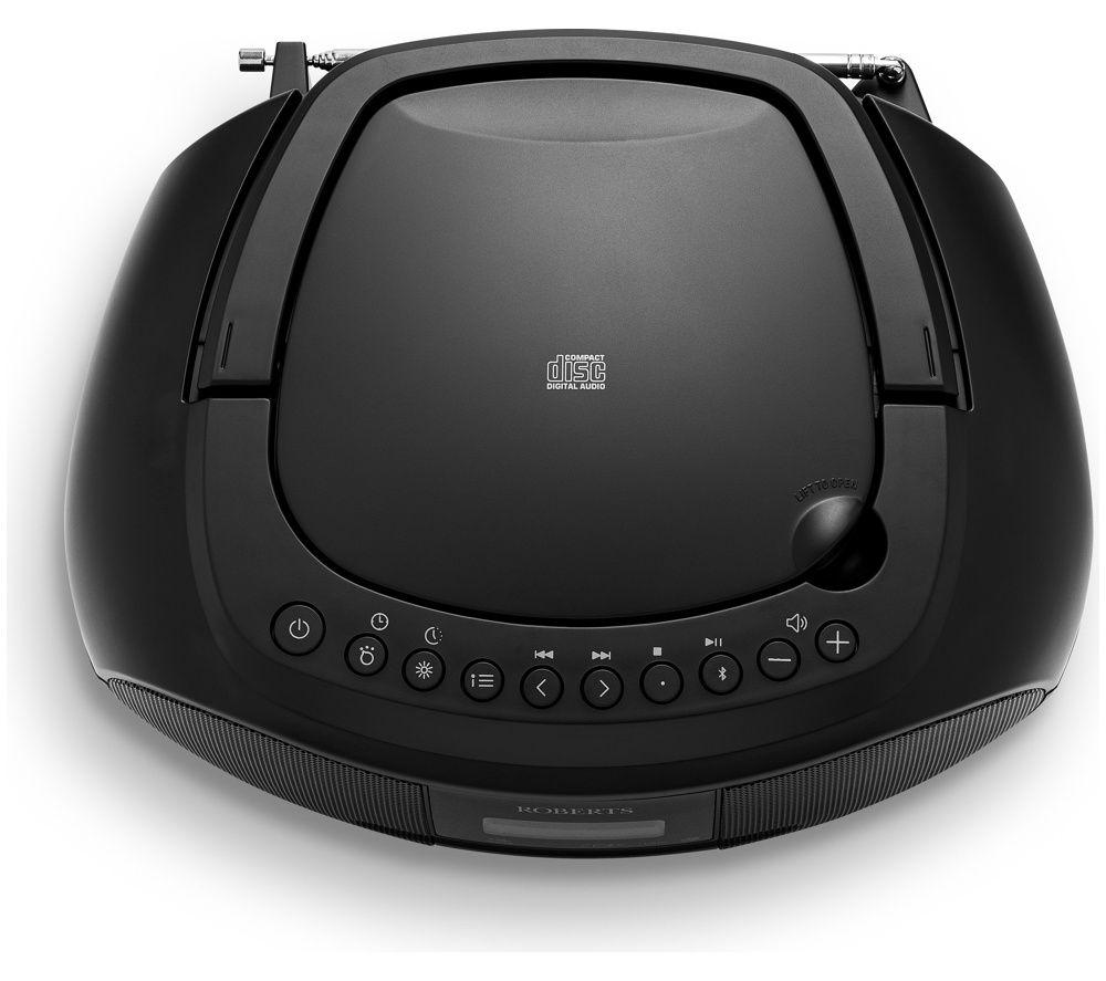 ROBERTS ORTUS4BK Portable DAB+/FM Bluetooth Clock Radio &ndash; Black image number 4 of 8