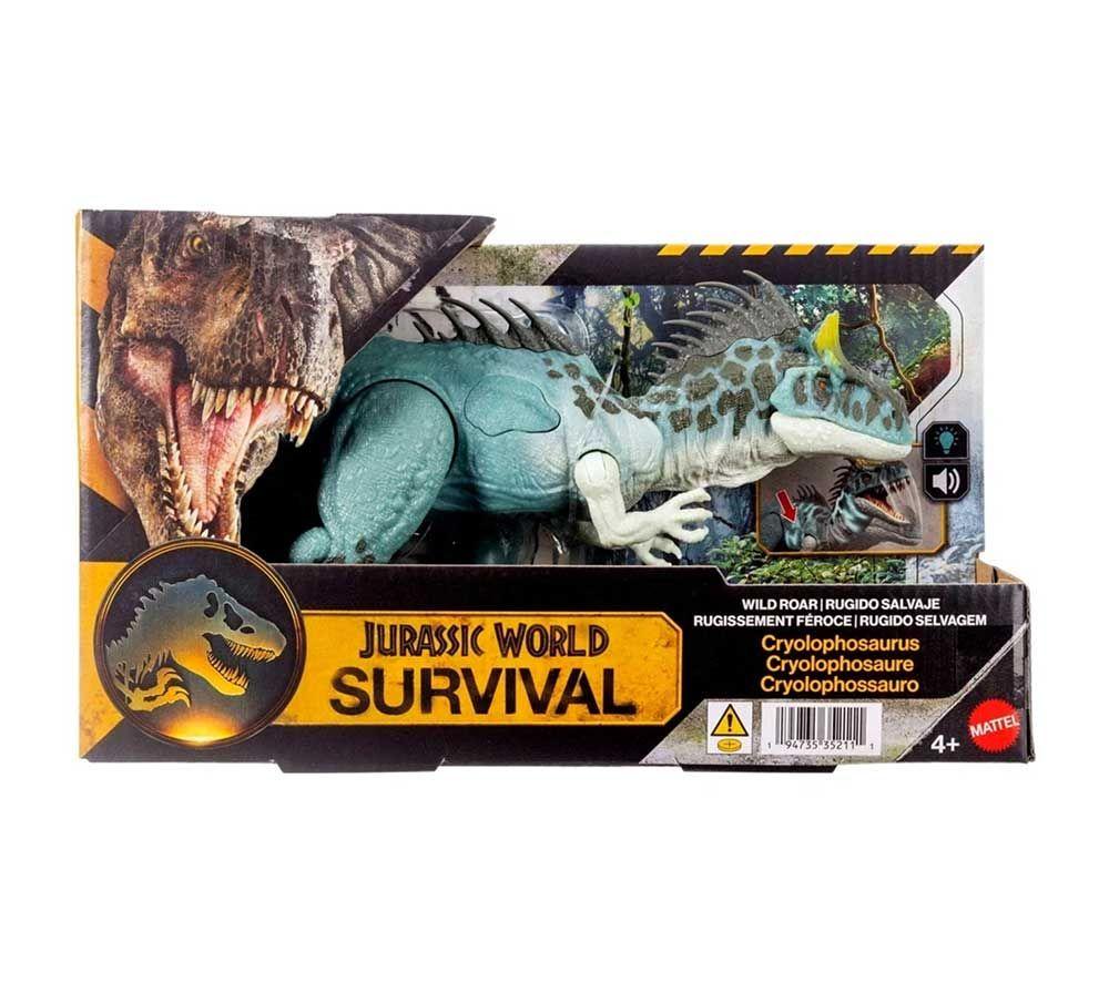 MATTEL Jurassic World Wild Roar Cryolophosaurus Figure image number 10 of 11