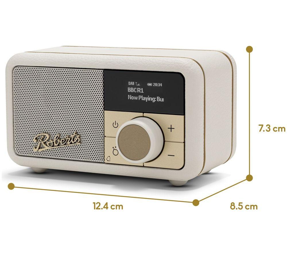 ROBERTS Revival Petite 2 DAB+/FM Retro Bluetooth Radio - Pastel Cream image number 2 of 8