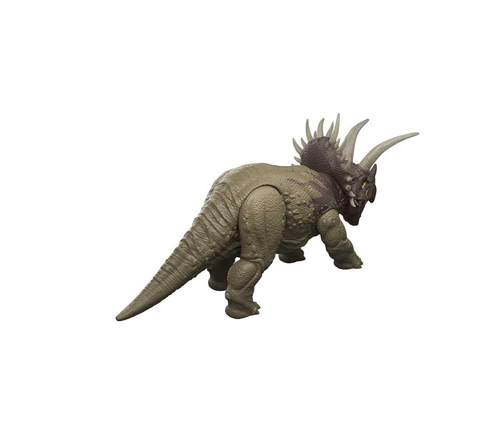 MATTEL Jurassic World Wild Roar Triceratops Figure image number 13 of 13