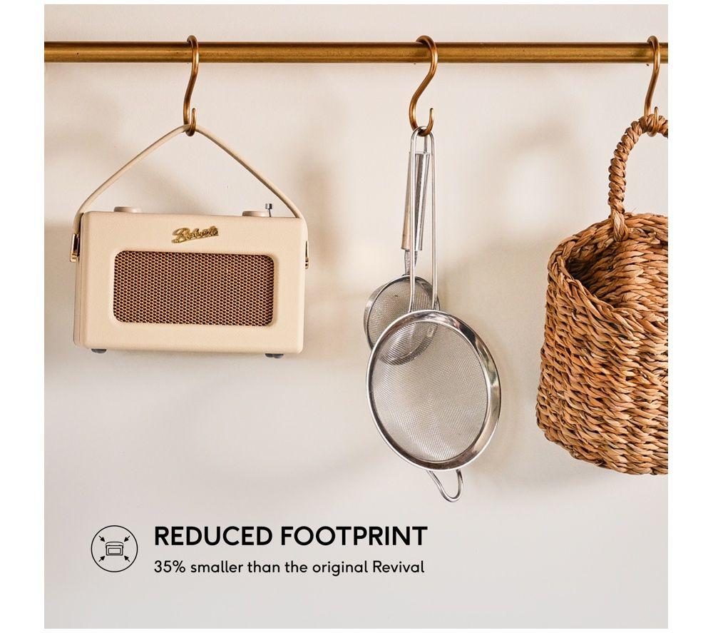 ROBERTS Revival Uno BT Portable DAB+/FM Retro Bluetooth Radio - Pastel Cream image number 2 of 6