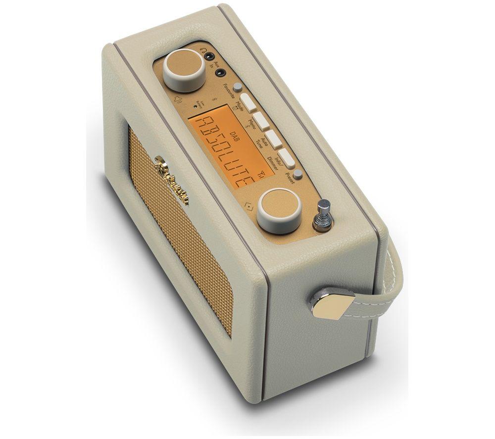 ROBERTS Revival Uno BT Portable DAB+/FM Retro Bluetooth Radio - Pastel Cream image number 4 of 6