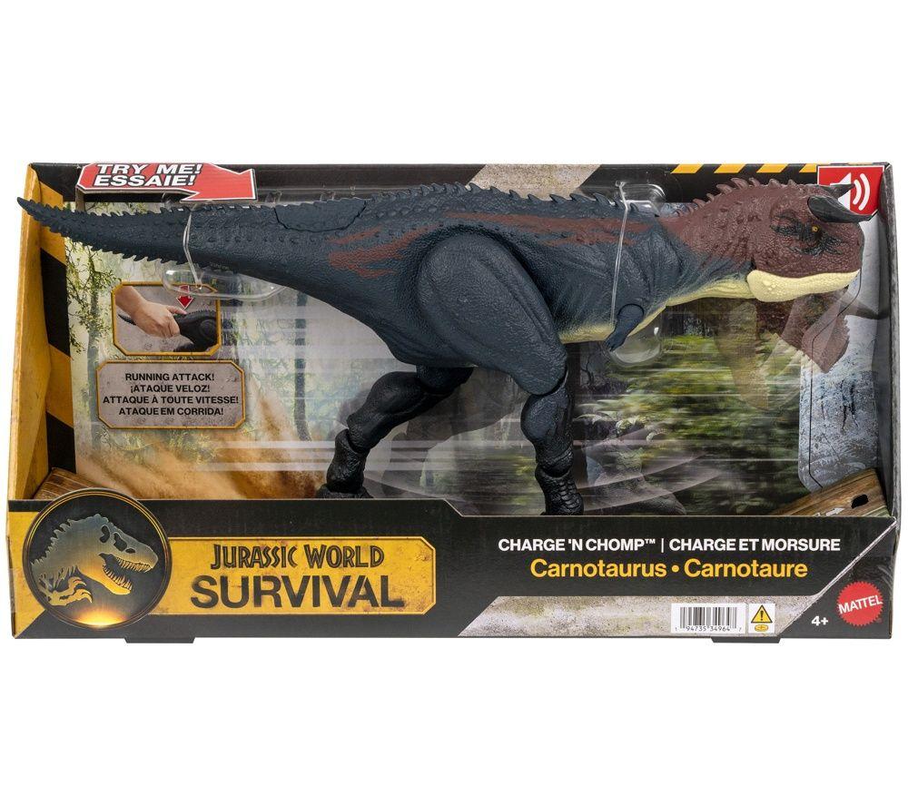 MATTEL Jurassic World Charge 'N Chomp Carnotaurus Figure image number 2 of 4