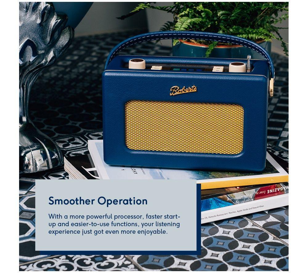 ROBERTS Revival iStream 3L Portable DAB+/FM Retro Smart Bluetooth Radio - Midnight Blue image number 5 of 6