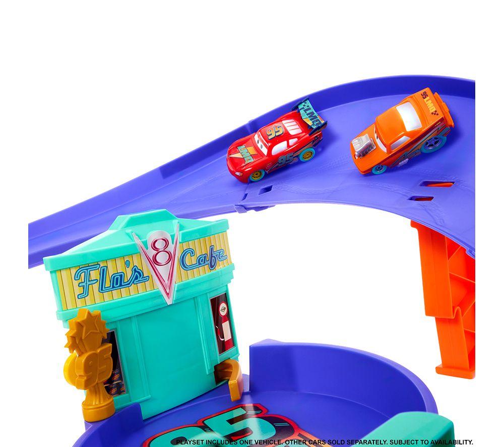 MATTEL Disney & Pixar Cars Race To Celebrate: Lightning McQueen Celebration Raceway Playset & Toy Car image number 4 of 4