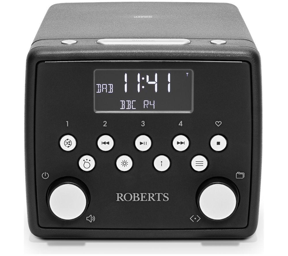 ROBERTS Sound 49 DABï±“ Bluetooth Clock Radio - Black