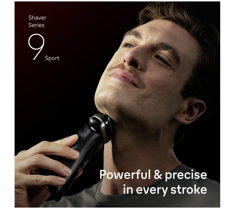 BRAUN Series 9 Sport S9110s Wet & Dry Shaver - Black image number 4 of 7