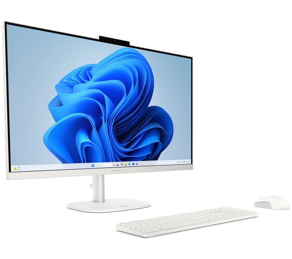 HP OmniStudio 27-cu0005na 27" All-in-One PC - Intel&reg; Core&trade; Ultra 3, 512 GB SSD, White image number 2 of 6