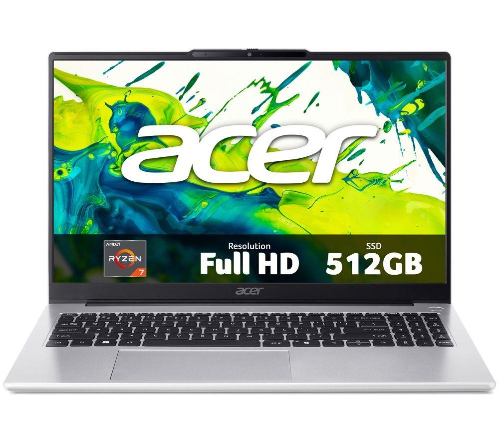ACER Aspire Lite 15.6inch Laptop - AMD Ryzenâ„¢ 7, 512 GB SSD, Silver
