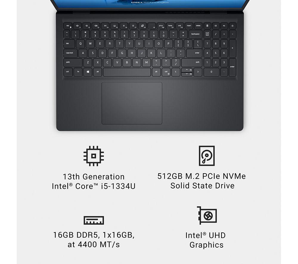 DELL Warlock DC15250 15.6" Laptop - Intel&reg; Core&trade; i5, 512 GB SSD, Black image number 9 of 12