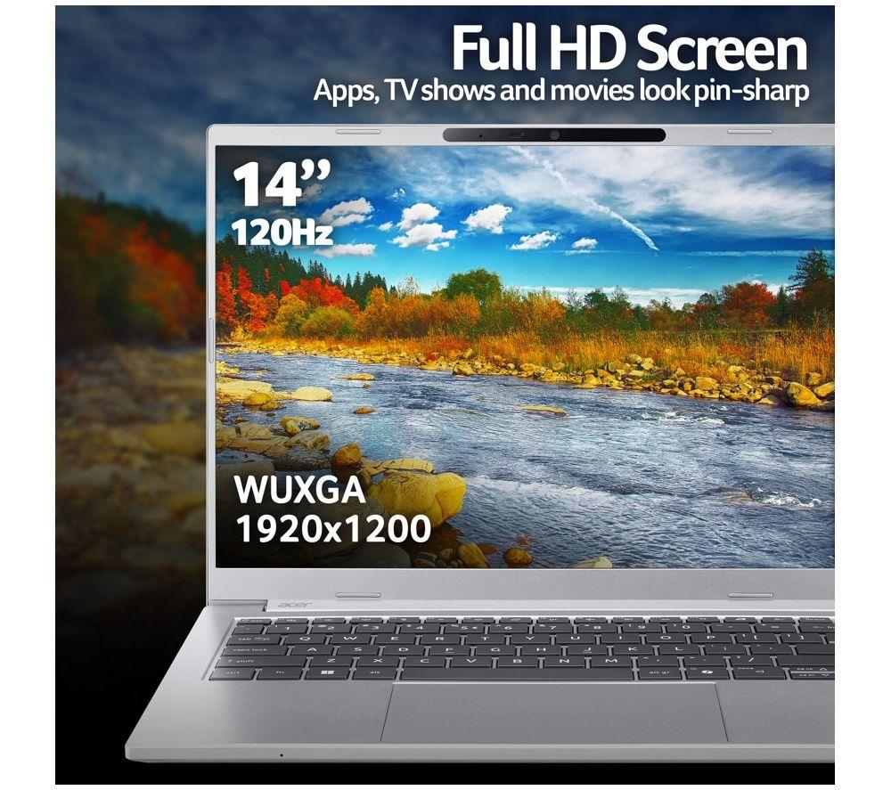 ACER Aspire 14 AI 14" Laptop - Intel&reg; Core&trade; Ultra 7, 512 GB SSD, Silver image number 6 of 10