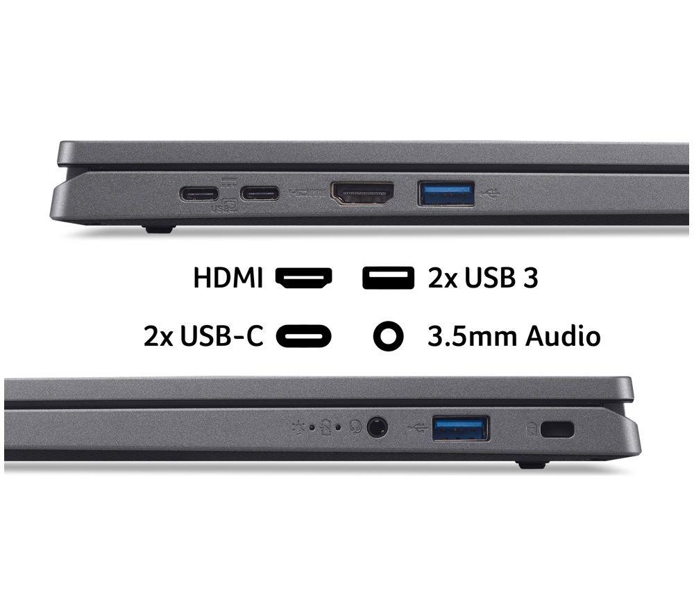 ACER Aspire Go 17 17.3" Laptop - Intel&reg; Core&trade; 3, 128 GB UFS, Grey image number 3 of 5