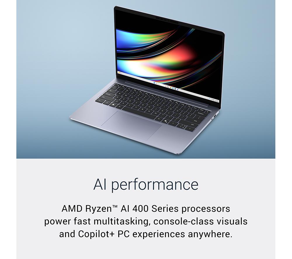 DELL 14S DS14265 14" Laptop, Copilot+ PC - AMD Ryzen AI 5, 512 GB SSD, Blue image number 4 of 17