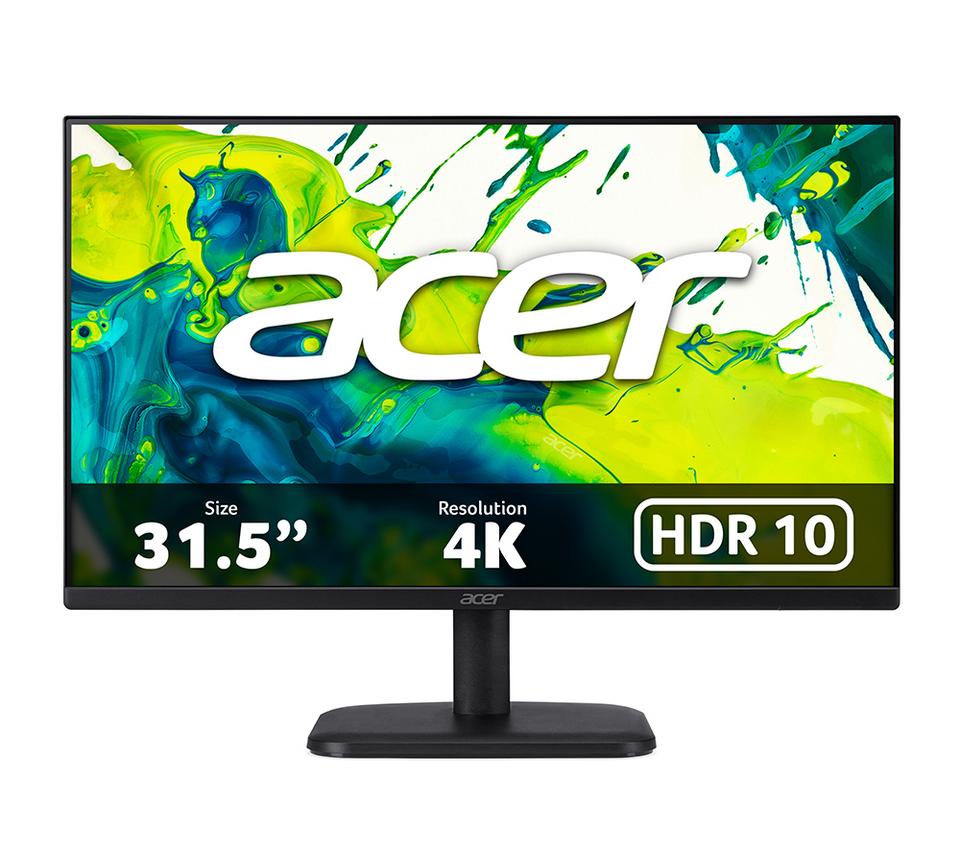 ACER EK321QK 4K Ultra HD 31.5” VA Monitor - Black
