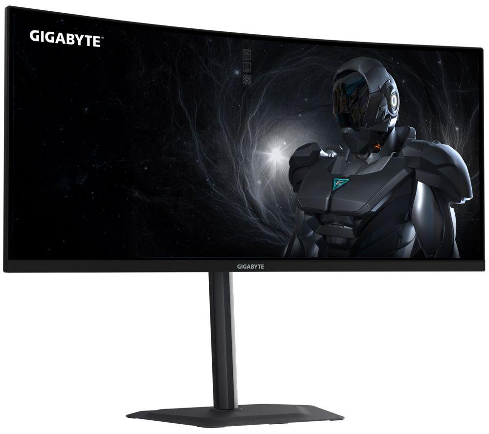 GIGABYTE G34WQC2 Wide Quad HD 34" Curved LED Gaming Monitor - Black image number 2 of 5