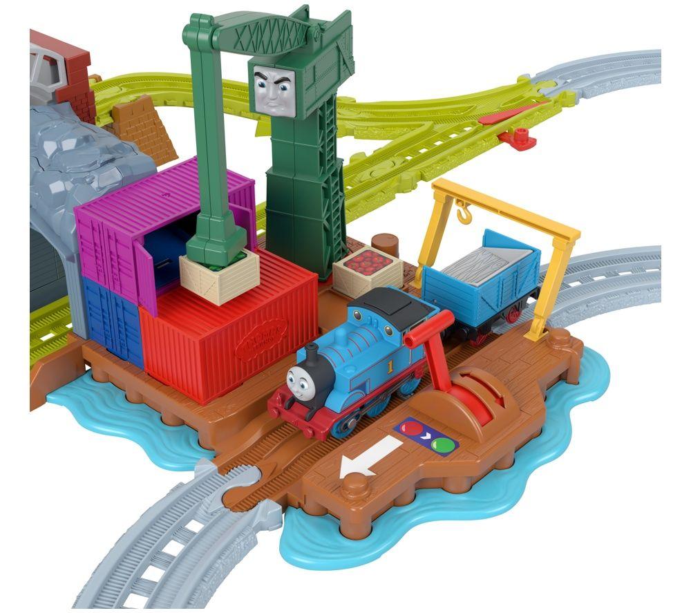 MATTEL Thomas and Friends Motorized Engine: Cranky's Dockside Delivery Train Set image number 3 of 4