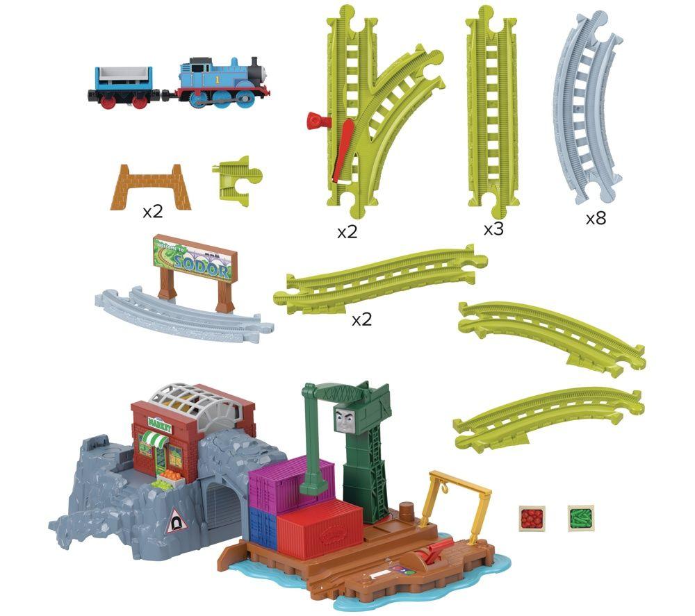 MATTEL Thomas and Friends Motorized Engine: Cranky's Dockside Delivery Train Set image number 4 of 4